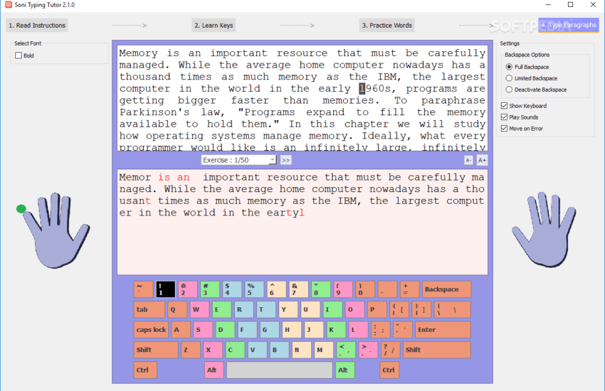 Soni Typing tutor free download full version for pc | soni typing tutor download for pc windows 10
